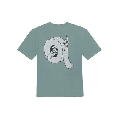 Vans T-shirt z krótkim rękawem z okrągłym dekoltem z nadrukiem wzoru z kreskówki Unisex Topy Zielony VN0007YMRL6