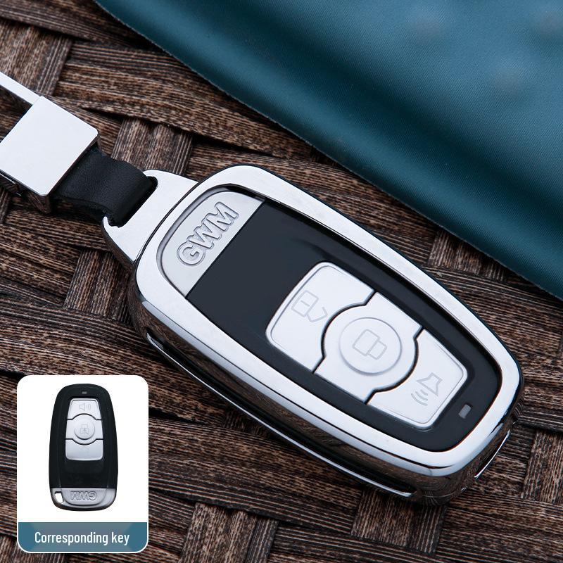 Compatible Key Cover for Great Wall Haval H6, H2S, M6, Sport Edition, H7, H4, F7X, H8, H9 - Snap Button Shell