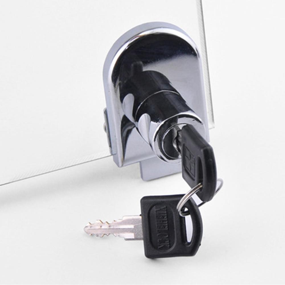 Door Lock Glass Cabinet Display For 5-8mm Thick Glass