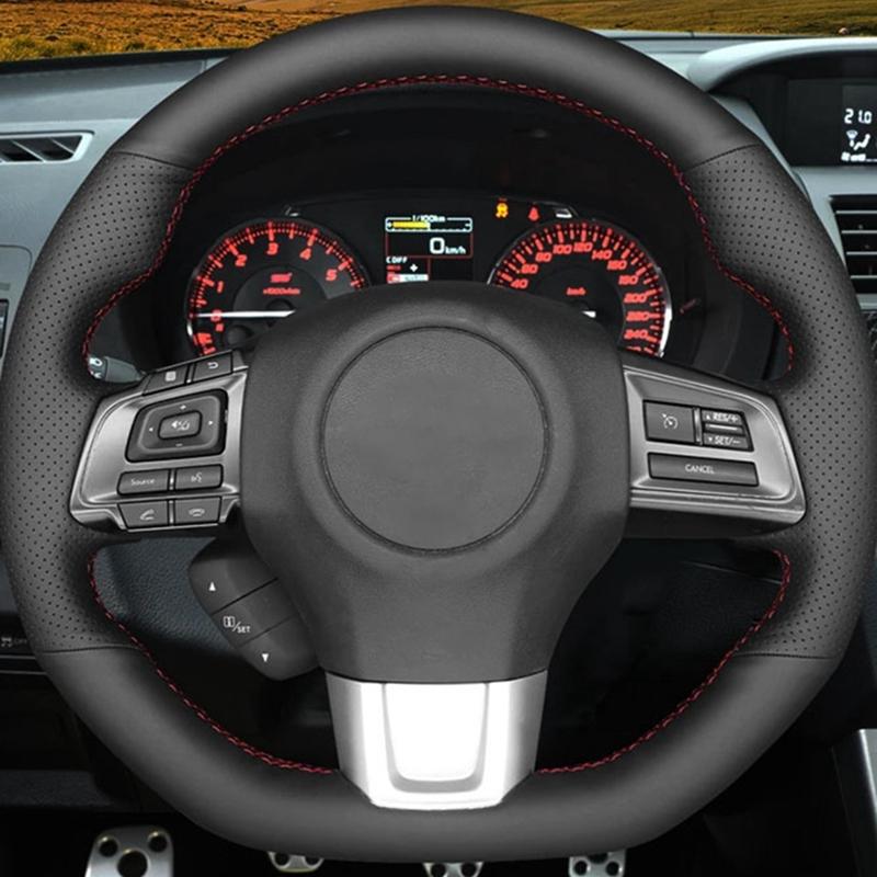 Custom Car Steering Wheel Braid Cover 100% Fit For Subaru WRX STI 2014- Levorg 2015- Levorg STI 2017- Car Products