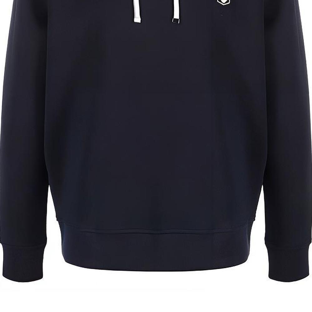 Emporio Armani Logo Solid Color Hoodie Men hoodies Dark-Blue 8N1MD01JHSZ0920