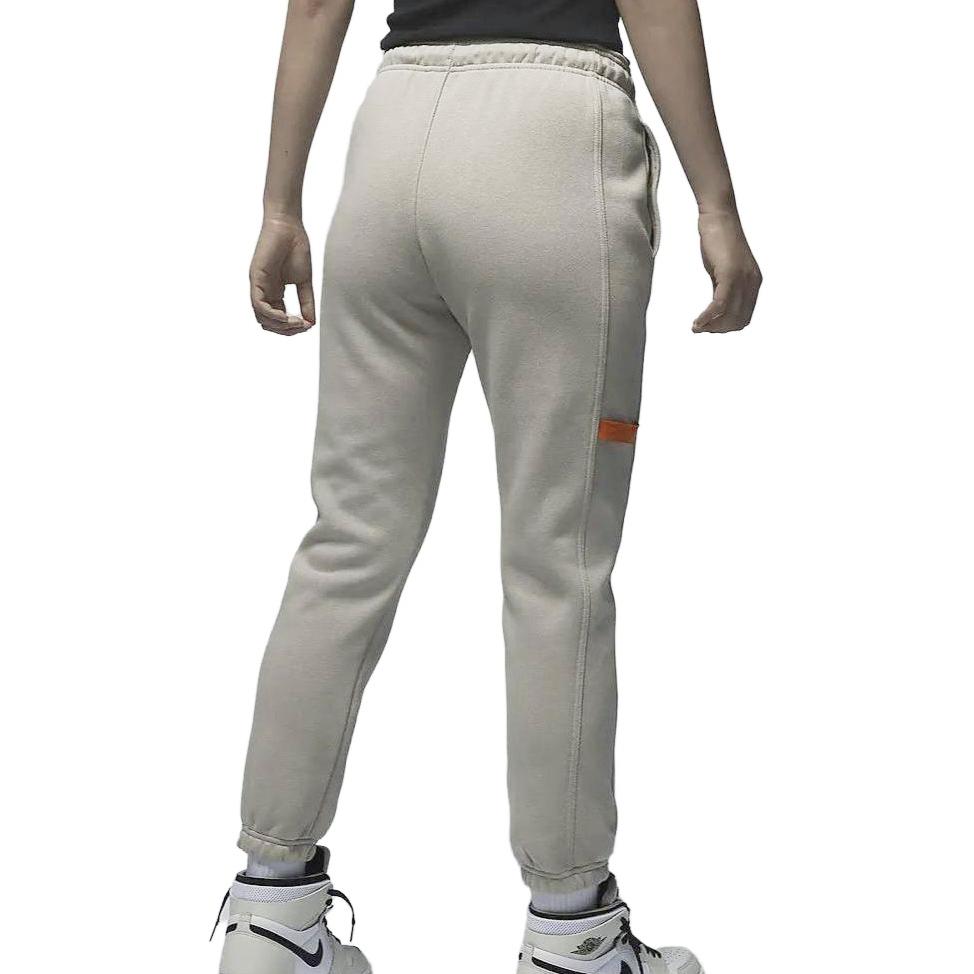 Jordan Paris Saint-Germain Solid Color Drawstring Fleece-Lined Knit Joggers Women Bottoms Stone FD6998-230