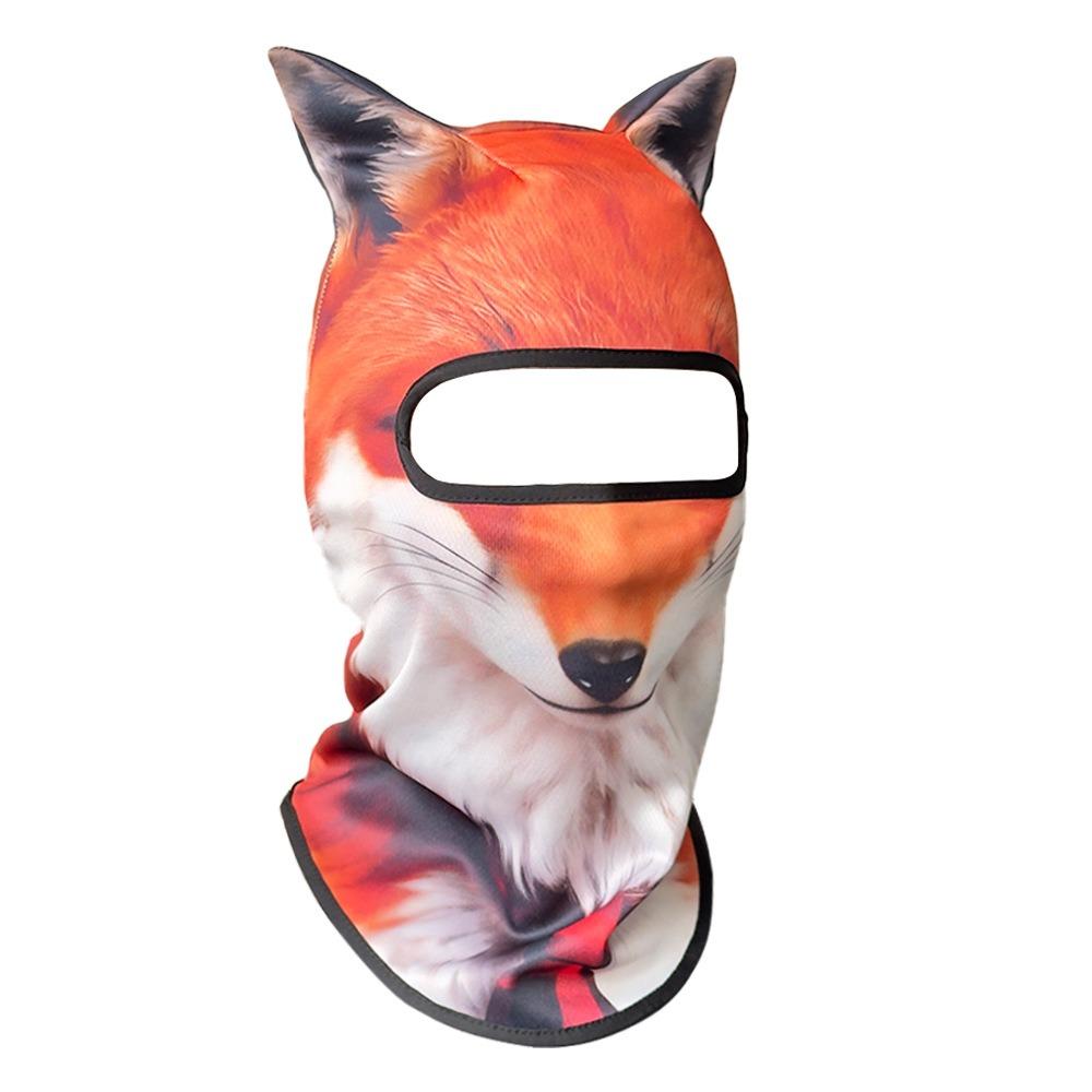 Cute Animal Ski Balaclava 3D Printing Full Face Hood Fun Balaclava Motocross