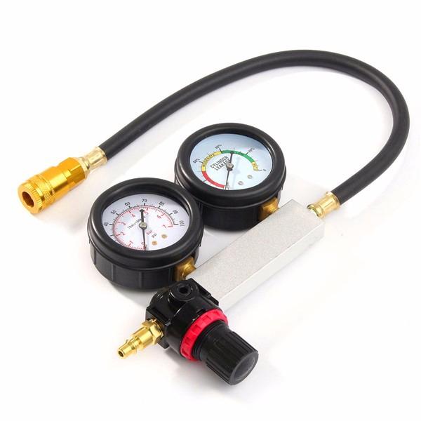 Zylinder-Leck-Tester, Kompressions-Leck-Detektor-Set, Benzinmotor-Messgerät, Doppel-Messsystem, Kfz-Werkzeug-Set