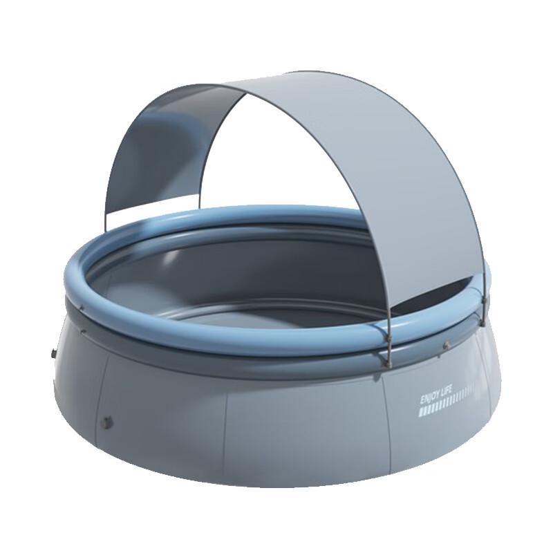 Qianyu 3.6m Sharon Grey Swimming Pool with Canopy Set