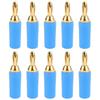 10PCS J.10007 2.5mm Brass Banana Plug Gold Plated Banana Plug Connector Instrument Test Plug