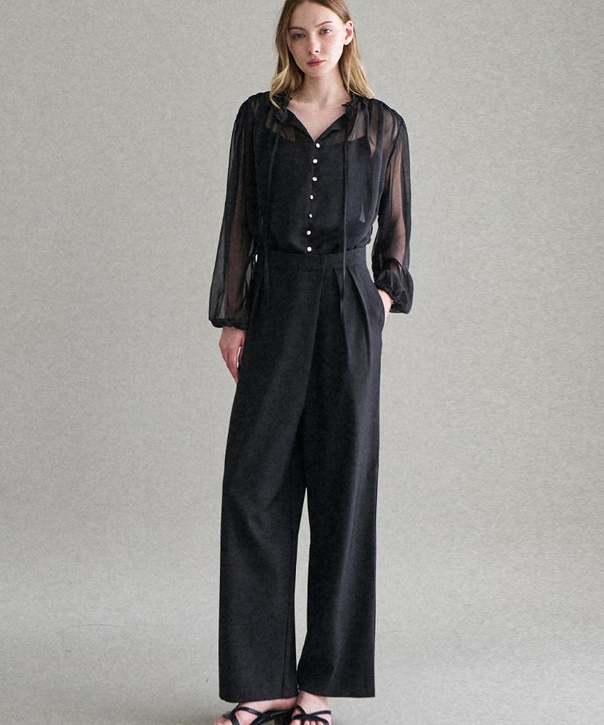 Beullangyu Chic Line Wide Slacks