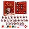 Christmas Advent Calendar for Kids, 26-Day Countdown Surprise Kit, Flatback Holiday Gift