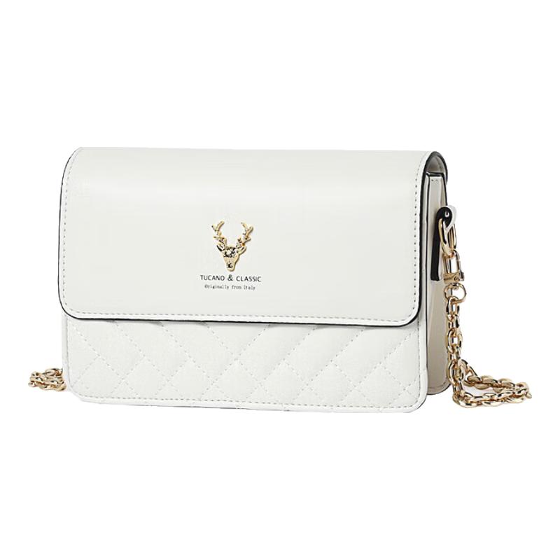 TUCANO Women's Leather Chain Shoulder Crossbody Bag