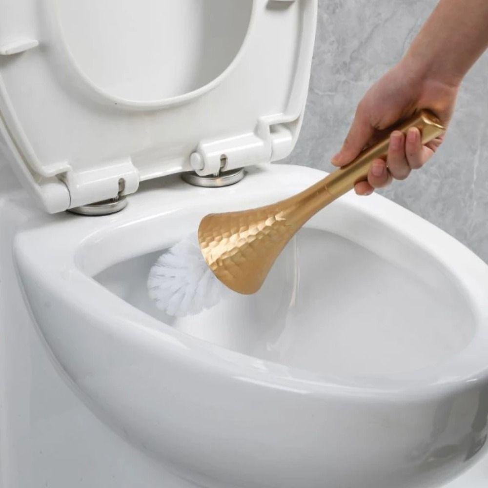 With Base Holder Toilet Brush Long Handle Household Bathroom Brush High-end Cleaning Brush