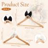 4Pcs clothes hangers Dress Hanger with Bow Pearl Bride Groom Gown Dress Tuxedo Suit  Anti Slip WoodenHanger Wedding Supplies