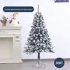 Luxury Flocked Christmas Tree Package: 1.2/1.5/1.8/2.1 Meters - Dense Snowfall Decoration