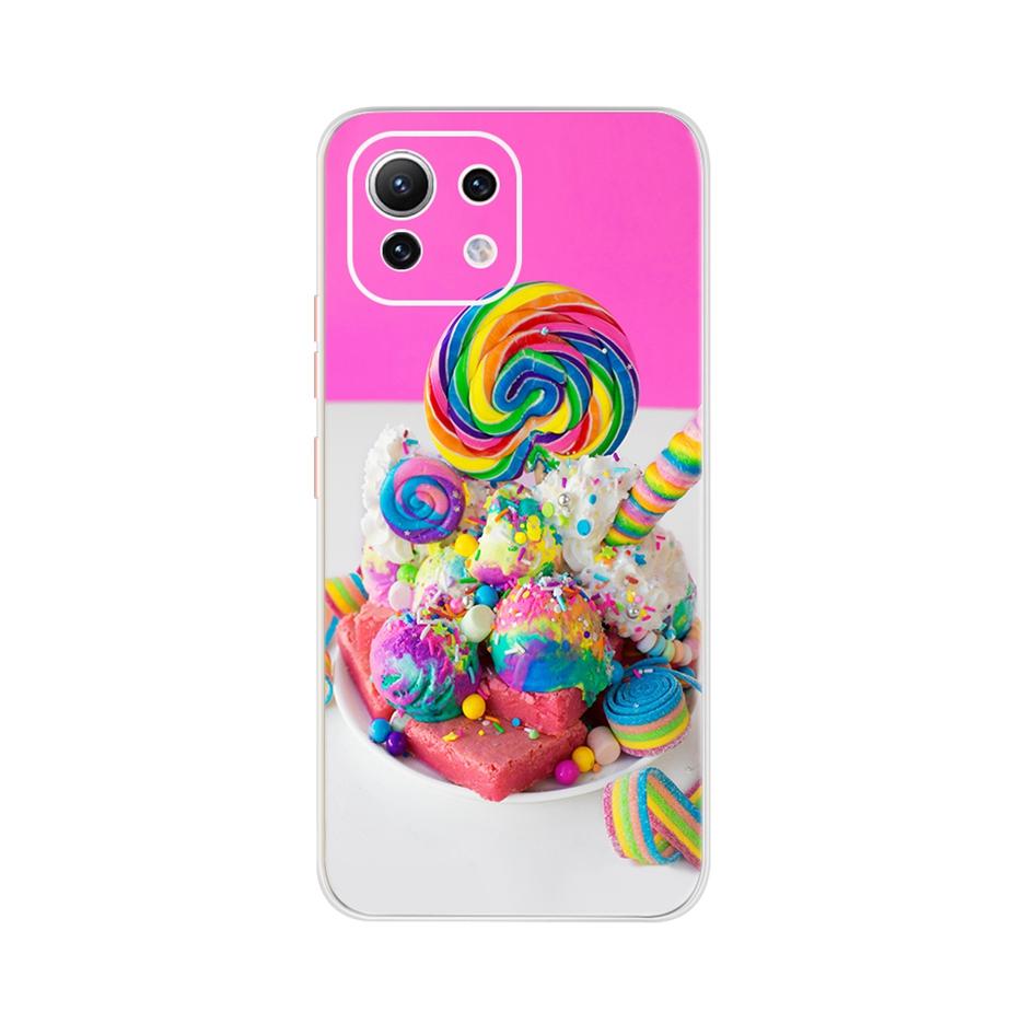 For Xiaomi Mi 11 Lite Case Cute Cartoon Cover For Xiaomi Mi 11 Lite 5G Phone Cases Mi11 Lite 11Lite Soft TPU Fundas Capa 6.55''