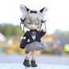 Obitsu 11 OB11 size costume for Obitsu doll 11cm body Cute cat Cat ears Hair accessory One piece Open collar coat 3 piece set