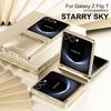 Voor Samsung Galaxy Z Flip 7 Sterrenserie Plating PC Anti-Val Anti-Vingerafdruk Anti-Slip Telefoonhoesje