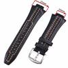 27mmx15Convex mouth For Seiko Sportura SNL029P2-SNL021P1 SNL595P2 SNL017P1 Leather Watch Strap Men's Watchband Bracelet Belt