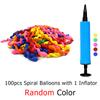 100 Stück Ballons in zufälliger Farbe mit aufblasbarem Gerät, spiralförmig, lang, Macaron, Herzform, Latexballon, Hochzeit, Geburtstagsparty-Dekorationen ZYF
