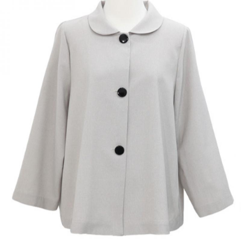 Shiz Madam Women J31820 Round Collar Flare Jacket