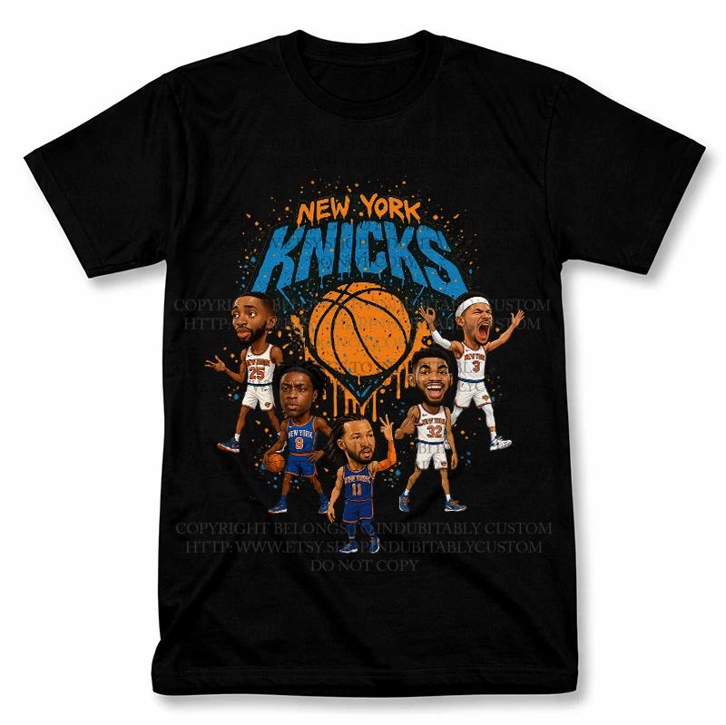 New York Knicks Grafik T-Shirt Vintage Stil Basketball Fan T-Shirt M
