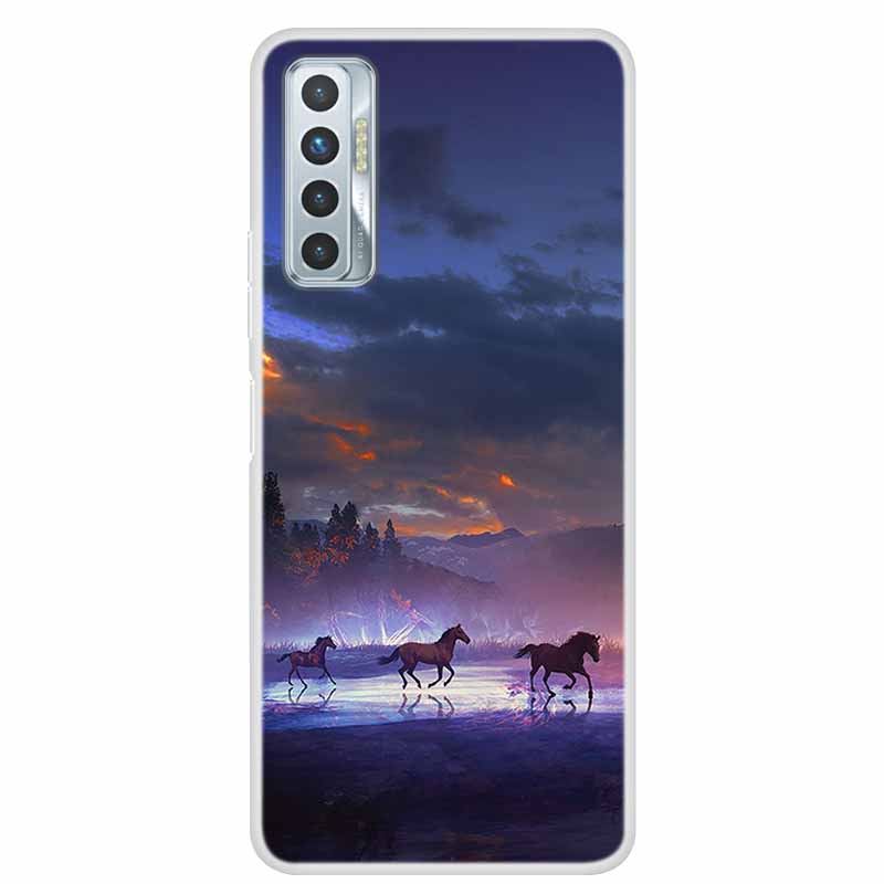 For Tecno Camon 17P Case Luxury Silicone TPU Soft Cover Phone Case For Tecno Camon 17 CG7 CG6 1 7 Coque Shockproof Cartoon Funda