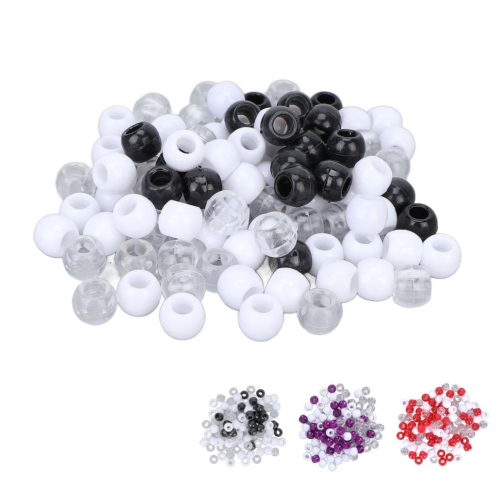 100pcs Hair Dreadlocks Beads Different Colors Hair Braiding Beads for Hair Beard Decoration Accessor
