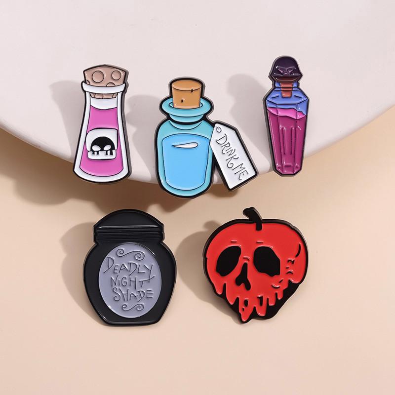 Unique Decorative Metal Pin Brooch With Fun Halloween Ghost Pumpkin And Skull Design Perfect For Autumn Wear