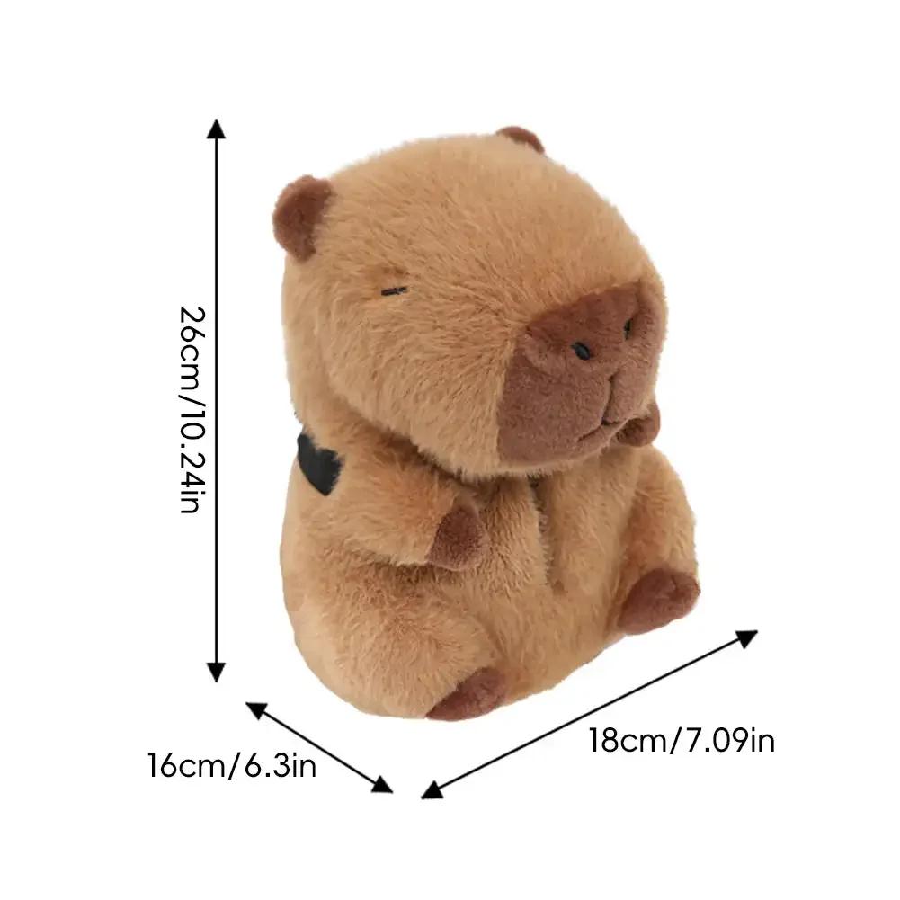 Niedliche Capybara-Plüsch-Taschentuchbox fürs Auto – Cartoon-Papiertüte für die Autositzlehne, kreatives und weiches Plüschspielzeug, Auto-Innenausstattung