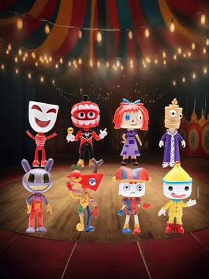 Úžasné figurky Digital Circus sada figurek Digital Circus 8dílná The Amazing Digital Circus 8,5 cm