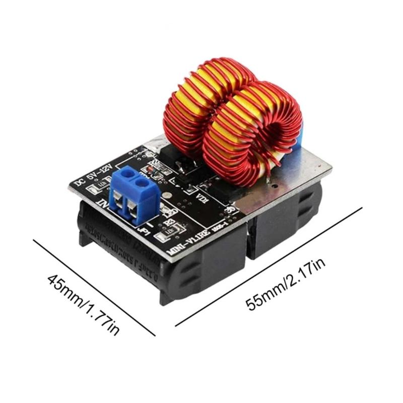 120W 5-12V ZVS Low Electricity Induction Heating Power Supply Module with Coil Power Supply Heating Power Supply Module