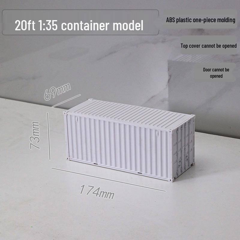 1:35 Scale 20ft Container Model Simulation, Customizable with Patterns and Text - Perfect Business Anniversary Gift