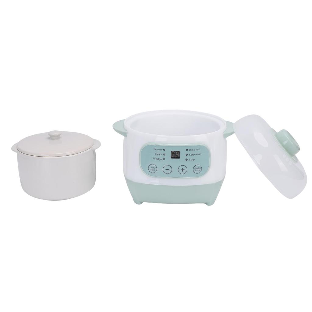 Pentola elettrica per stufati da 1L 200W Smart in ceramica per zuppe e porridge Slow Cooker per cottura multifunzione
