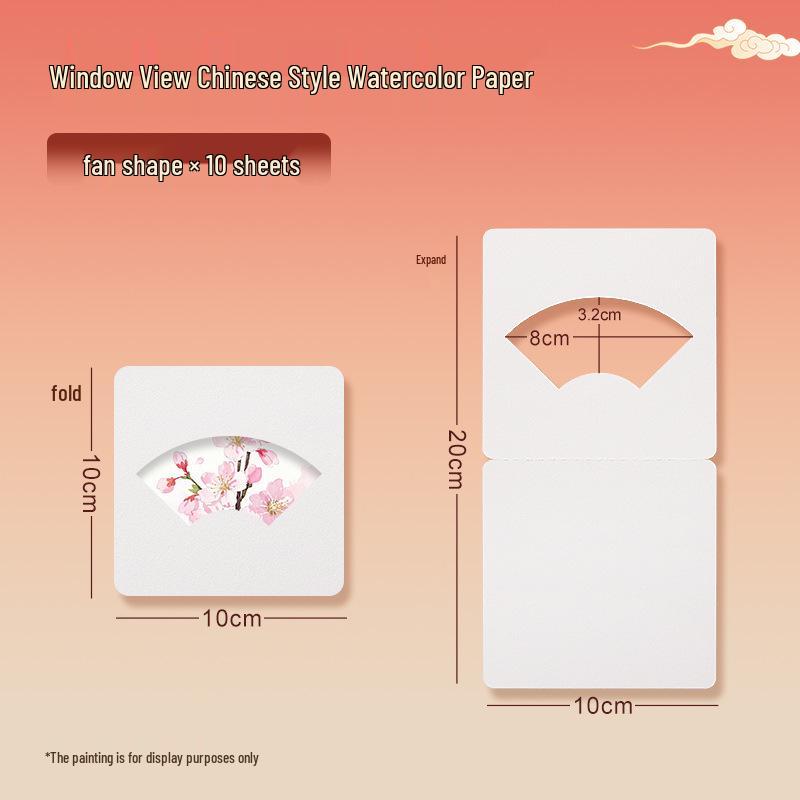 300g Watercolor Postcard Paper - Thick, Medium Rough Texture, Wood Pulp, Square, Blank Cardstock for Painting and Drawing