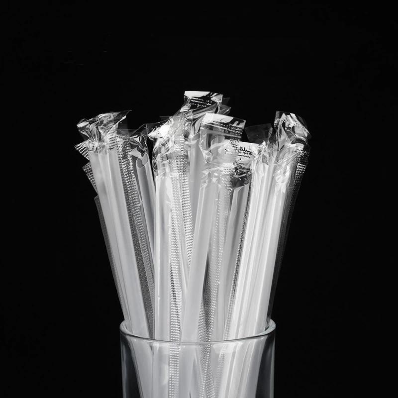100 Stück Plastikstrohhalme Einweg Transparent Spitze Dünne Trinkhalme Küchenzubehör Zum Trinken von Kaffee Saft Milch