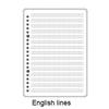 A5/B5 Loose-Leaf Notebook-60 Sheets Transparent PP Cover with Metal Rings Easy Refillable School & Office Supplies