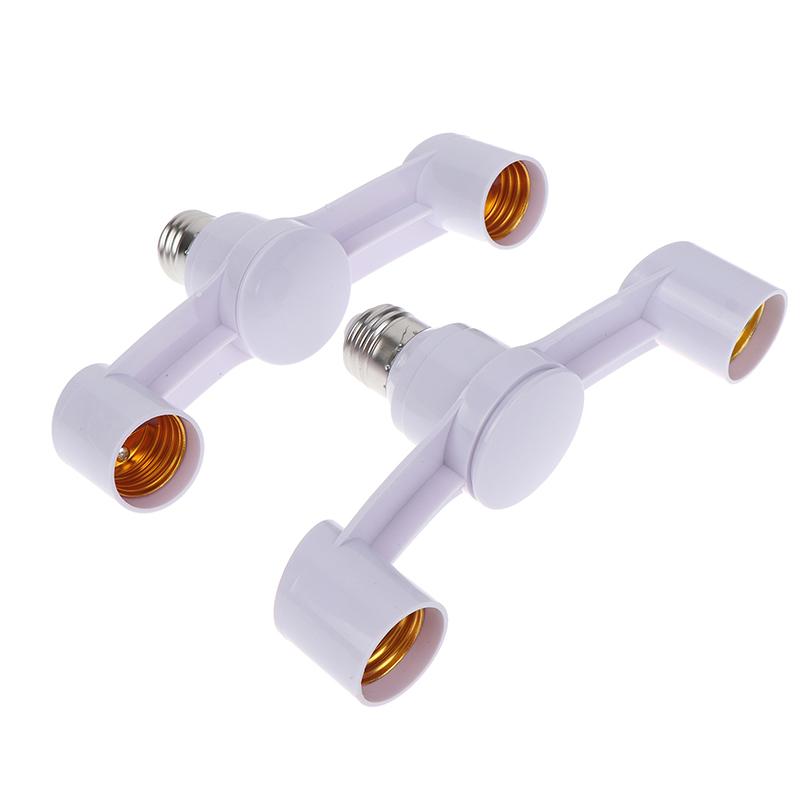 Adattatore Presa Lampada E27 a Doppia E27 85-285V Supporto Universale di Conversione 1Pz/2Pz per Illuminazione Camera da Letto Soggiorno