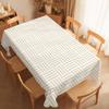 Woven Texture Stripe Table Cloth Home Party Picnic Dining Room Kitchen Desktop Dust-proof Decorative Table
