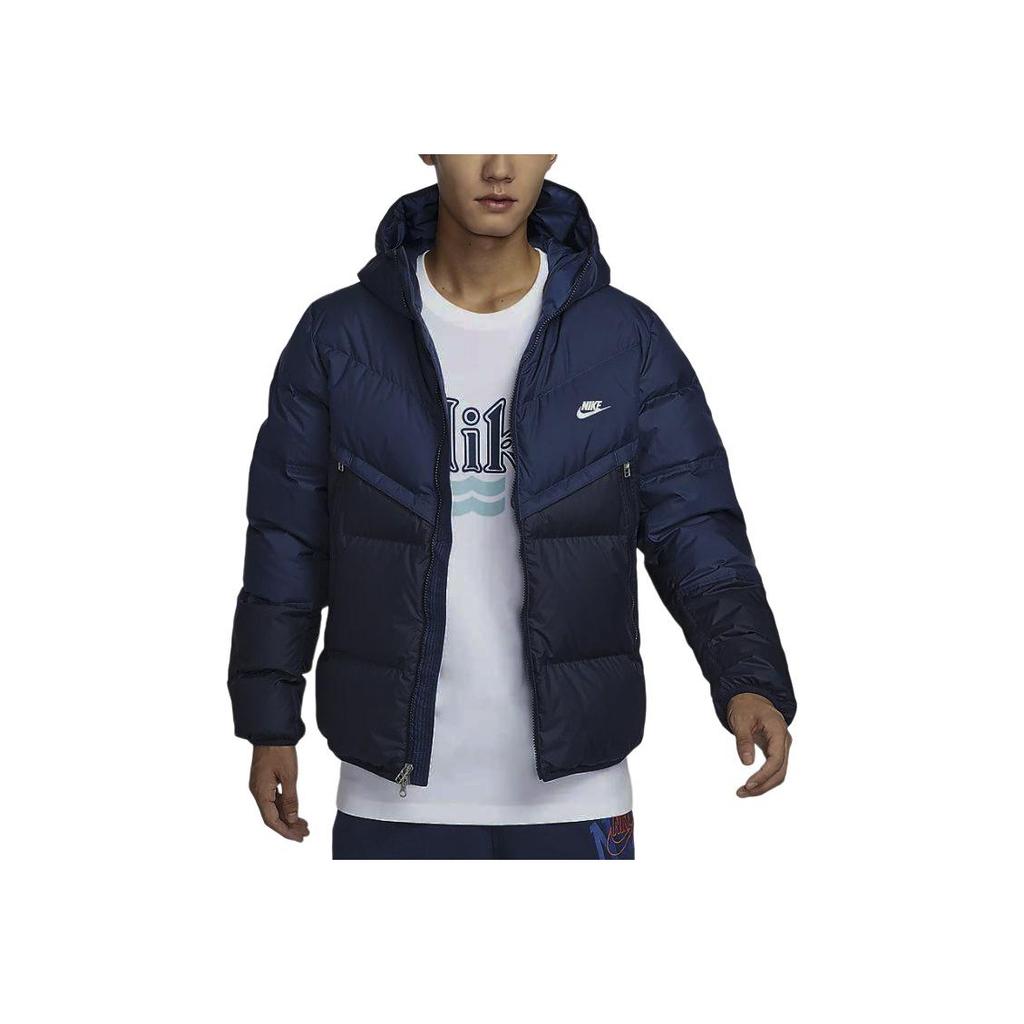Nike Abbigliamento sportivo Storm-FIT Windrunner Giacca antivento con cappuccio e zip da uomo Giubbotti Blu navy profondo DV1132-410