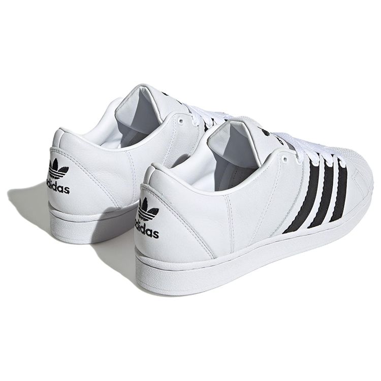 Adidas Originální Superstar Pohodlné Protiskluzové Odolné proti Opotřebení Nízké Tenisky Unisex Tenisky Bílá Černá ID2552