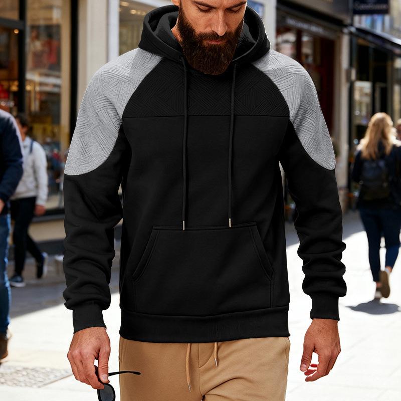 Men's Loose Fit Hoodie with Pattern for Outdoor Casual Wear and Commuting
