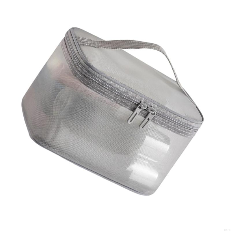 Double Layer Mesh Cosmetic Organizers Bag Durable Travel Toiletry Storage HX6C