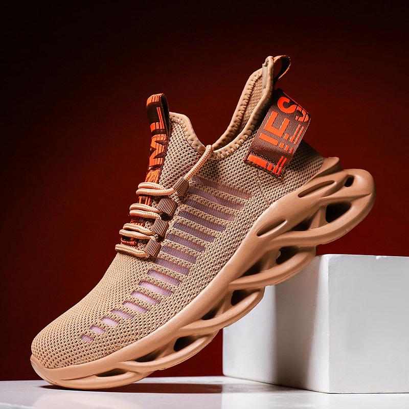 MAEDEF Men's Shoes Comfortable Soft Sneakers Breathable Anti-slip Running Shoes Classic Lace Up High Quality Mesh Leisure Shoes