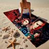1PC Stranger Eleven Upside Down Beach Towel - Soft,  Absorbent Microfiber, Lightweight, Ideal for The Beach, Parties, Travel, Camping fan gifts