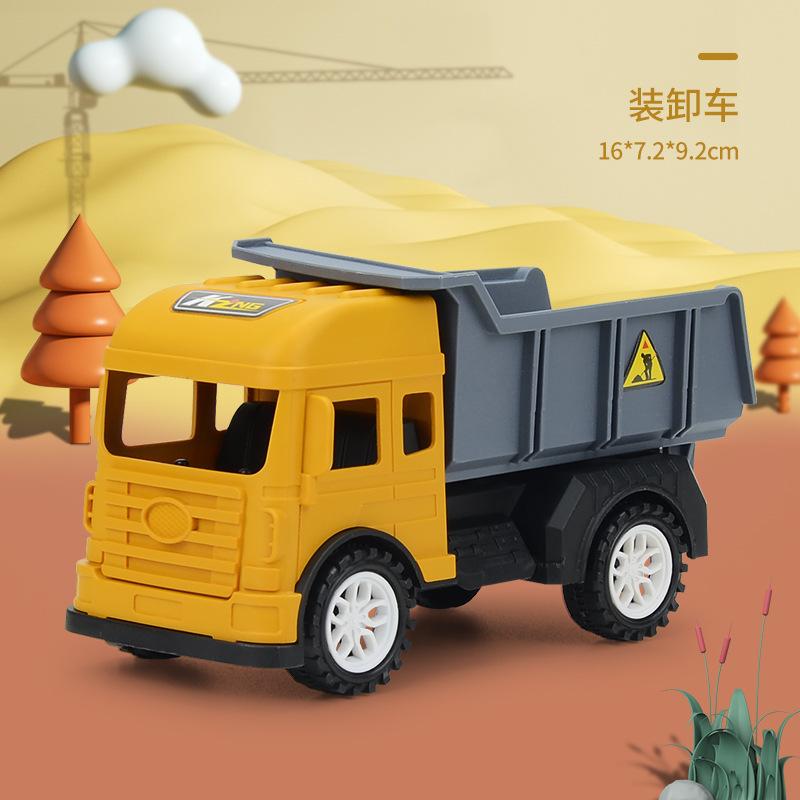

Детский пластиковый набор моделей строительной техники, инерционный экскаватор, цементовоз, ударопрочная игрушечная машинка для мальчика