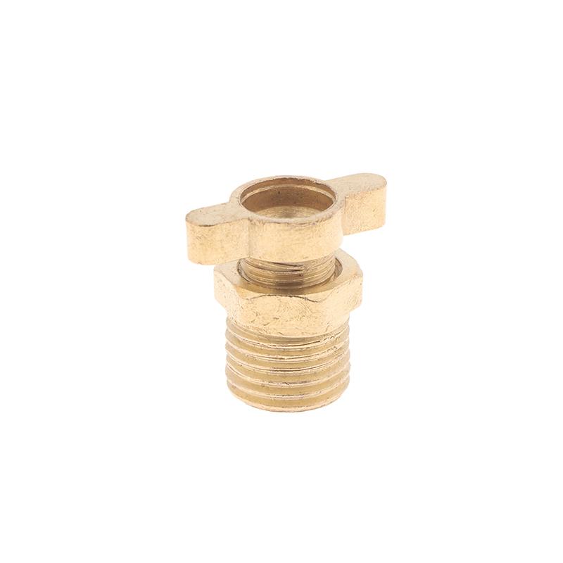 3Pcs 1/4 Brass Air Compressor Drain Screw Air Compressor Drain Valve Replacement Set Fits For Screw Compressors Tools
