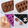 Multicavity Pumpkin Ghost Silicone Chocolate Mold DIY Bat Witch Hat Candy Biscuit Making Baking Mould Halloween Party Cake Decor