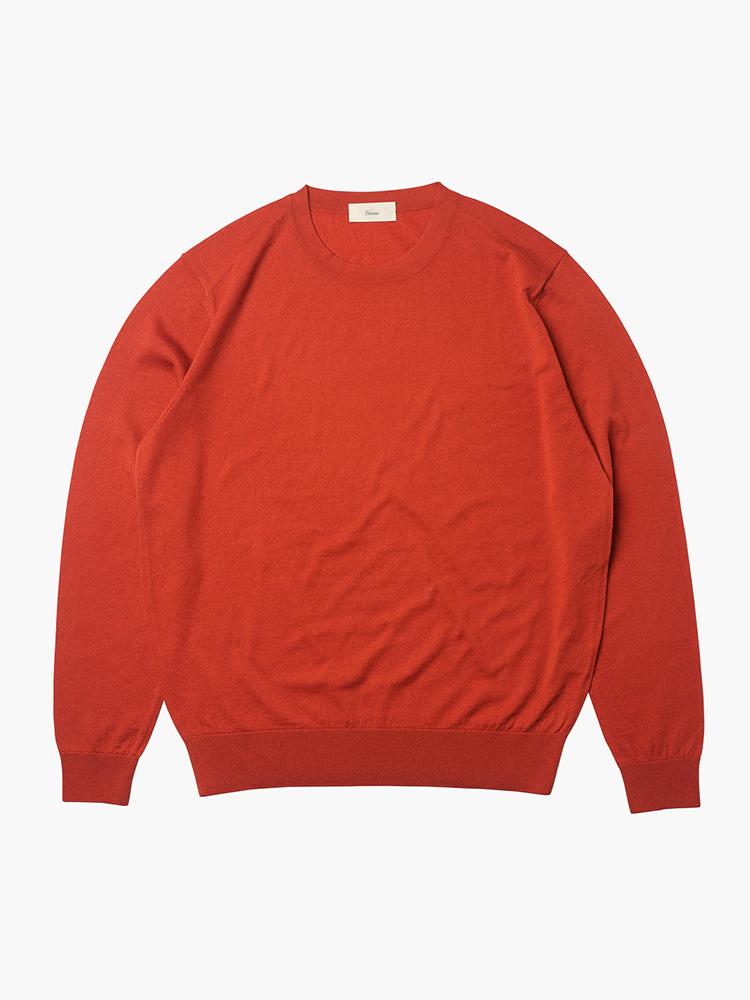 Berno 24Fw Round-Neck Knit Orange M