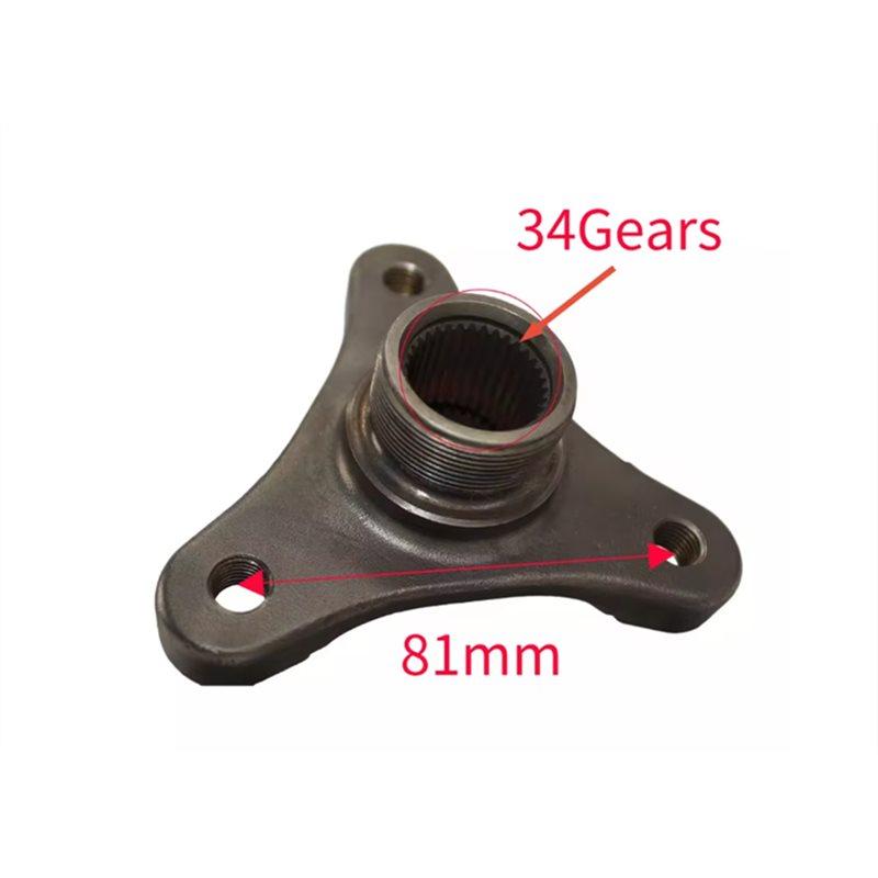 For BMW 520 525 530 730 750 760 F02 F10 F18 2008- 2017 Car Accessory Rear Axle Differential Flange 81Mm 34 Gears