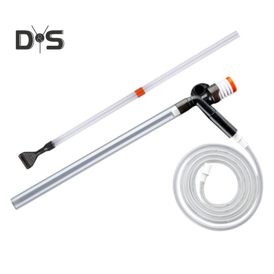 

Аквариумный очиститель гравия, пылесос для аквариума, комплект для чистки гравия с кнопкой давления воздуха, сифон, аквариумный сменщик воды для замены воды, мытья песка 1 Set