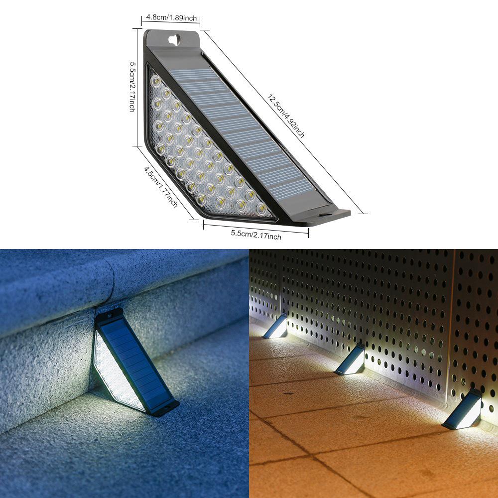 Rainproof Solar Step & Pathway Lights for Outdoor Courtyard