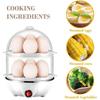 Automatic Electric Egg Streamer Multifunctional Electric Egg Boiler Double Layers Egg Cooker Mini Kitchen Breakfast Machine